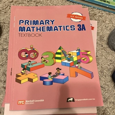 Student workbook.  Primary Mathematics 3A Textbook..THERE ARE 9 books