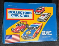 1970's? COLLECTORS CAR CASE Tara Toys G/VG 3.0 Holds 48 Die-Cast Cars w/ 4 Trays