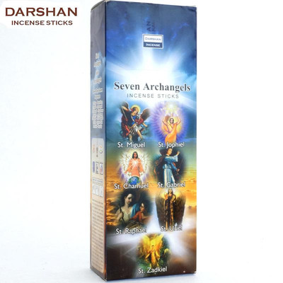 SEVEN ARCANGELS von DARSHAN 6x 20 RäucherSTÄBCHEN BIG PACK Original Indien
