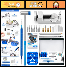 Watch Link Removal Tool Kit - Band Adjustment Resizing, 10 Spring Bars Pins
