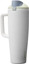 Owala FreeSip Tumbler Insulated Stainless Steel Water 40 Ounces, Iced Breeze 