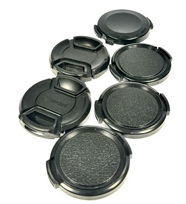 Lot of 6 43mm Snap-on Front Lens Caps Unbranded Generic
