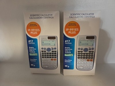 Scientific Calculator, 2 Pack, IP-991 ES PLUS, 417 Functions