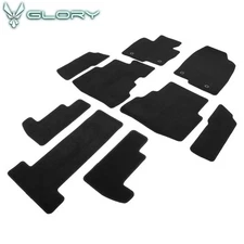 Fits 20-23 Mazda CX-9 Front Rear Floor Mats Carpet Black Nylon Liner 9PCS