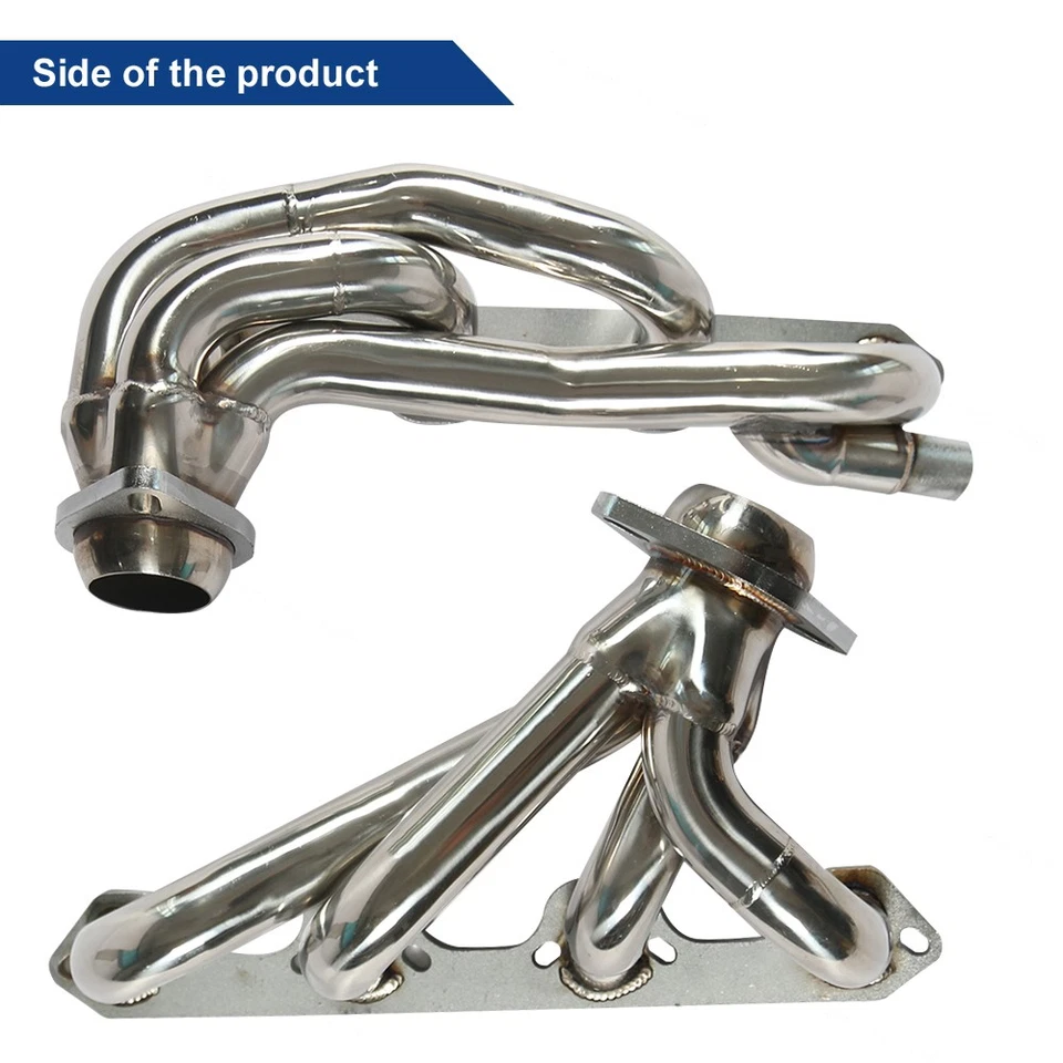 Stainless Steel Manifold Headers Kit for Ford F150 F250 Bronco 1987-1996 5.8L V8 Foto 2 de 4