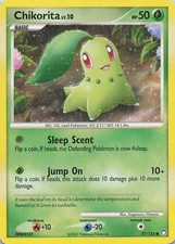 Chikorita Common Mysterious Treasures 77/123 MP on eBay