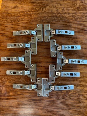 Set of 10 - Hettich 2516 5.6  110° Cabinet Hinge Full Overlay Self-Closing