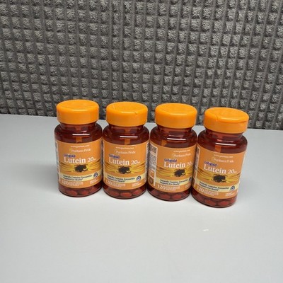 Lutein 20 mg w/ Zeaxanthin 120 Softgels (4 Pack)  Support Eye Health (Close EXP)