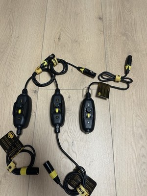 3x Dedolight DLDIM-BAT 12/24 V In-line Dimmer   stufenlos für LED / Halogen