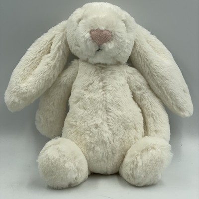 Jellycat Small Bashful Bunny Kaninchen weiß süß 6 Zoll weiches Plüschtier   Sehr guter Zustand +