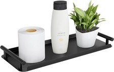 Stainless Steel Toilet Paper Storage Basket with Handle for Toilet Tank Bathroom