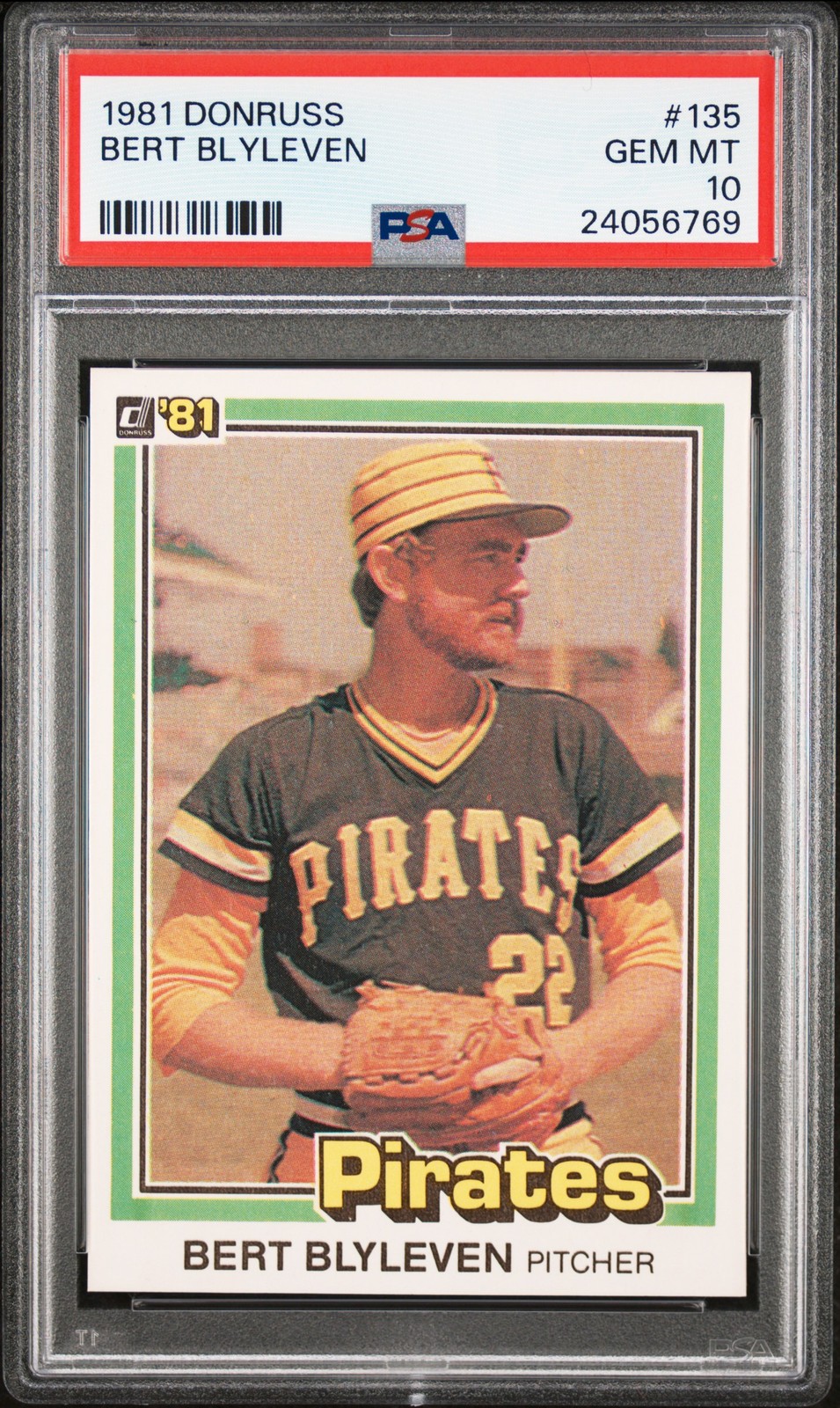1981 DONRUSS #135 BERT BLYLEVEN PSA 10