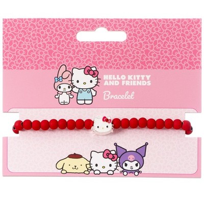 Hello Kitty rotes Perlenarmband mit Hello Kitty Charm