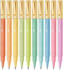 - Aesthetic Pens, 10 Pack, Black Ink, Fast Dry, No Smear Bible Pens No Bleed Thr
