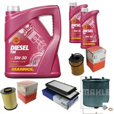 MAHLE Controllo Set 7 L MANNOL Diesel TDI 5W-30 Per Mazda 3 1.6 MZR-CD