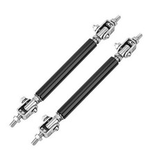 Car Bumper Protector, 2Pcs 75mm Universal Car Front Rear Bumper Black