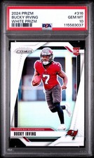 2024 Panini Prizm Rookies Bucky Irving #316 White Prizm /35 (RC) POP 1 PSA 10