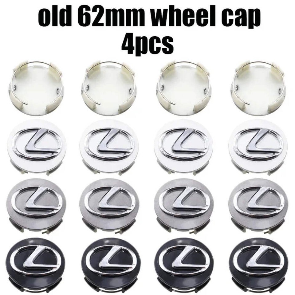 4pcs old 62mm Lexus logo 3D car emblem Wheel Center Hub Cap auto Rim ...