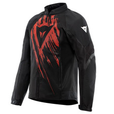 DAINESE HEROSPHERE AIR TEX JACKET Veste de moto d'été Noir/Rouge Tarmac