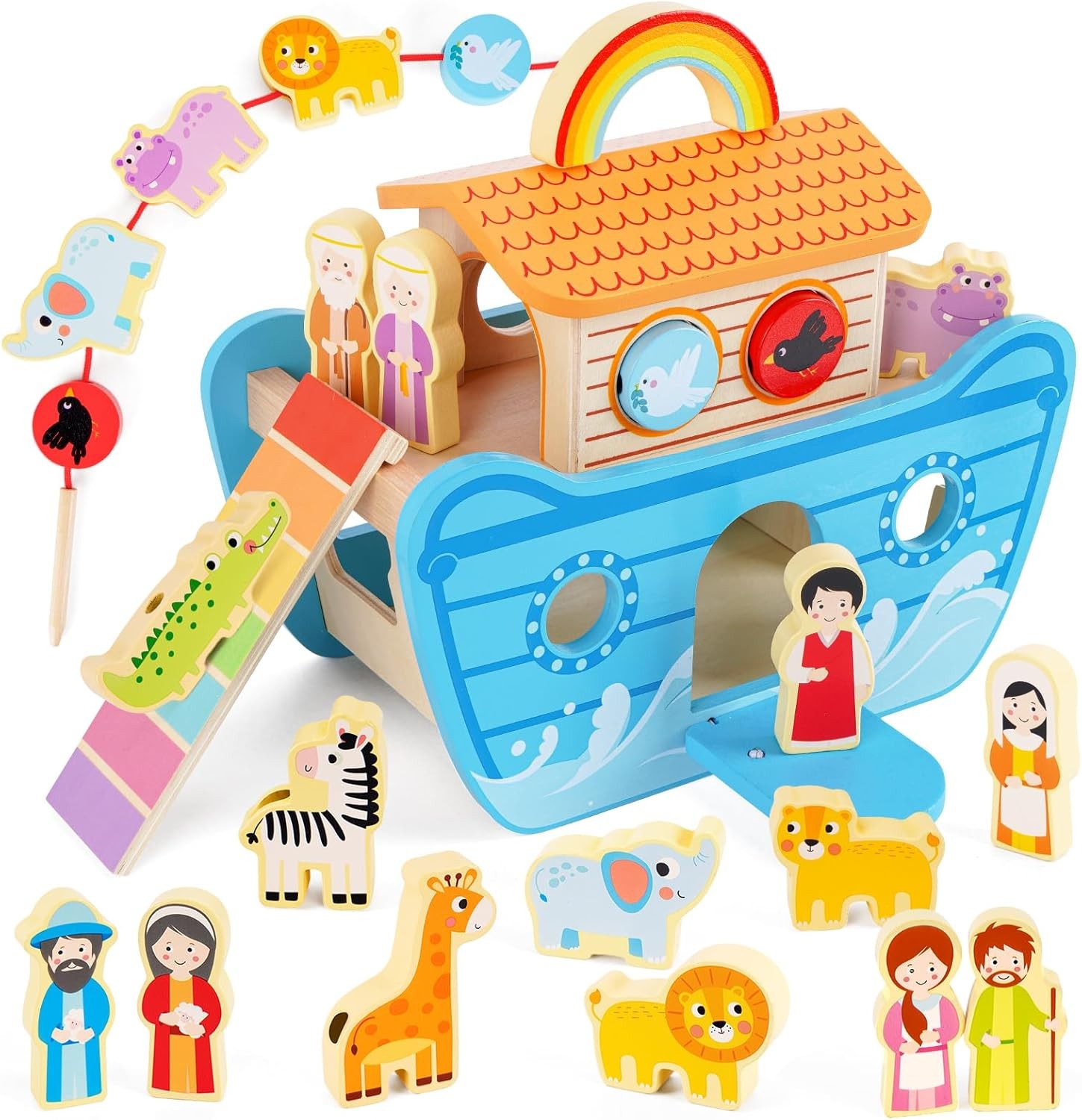 Хольцшпильзеуг Арче Ной Монтессори- Лерншпильзеуг Тауфгешенк и Бибельбух 8190₽