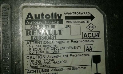 8200340431 STEUERGERÄT  / 603989700 / 343224 FÜR RENAULT SCENIC II CONFORT DYNAM