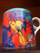 Wedgwood Wonderlust Golden Parrot  Gro&szlig;er Becher 350ml 12oz Bone China Tee Kaffee