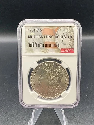 NGC Brilliant Uncirculated 1901-O $1 Morgan Silver Dollar U.S. 90% Silver