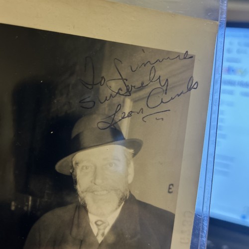 Original Personal 3.5x5 Signed Autograph Photo Leon Ames American Actor - Picture 2 of 3