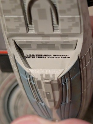 Fanhome USS Excelsior Model Spelling ERROR  Excelsion  Variant RARE