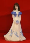 Fenton Figurine, Bridesmaid White Hand Painted Dragonfly