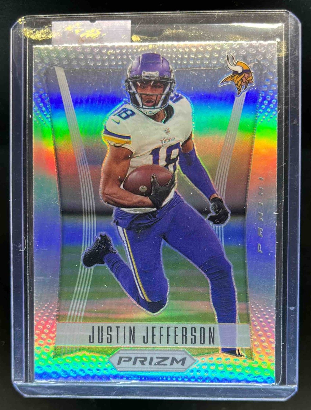 2022 Prizm Justin Jefferson Flashback Prizms Silver #PF-10 Vikings