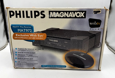 Philips Magnavox Internet WebTV Terminal MAT972 Complete System w/Keyboard