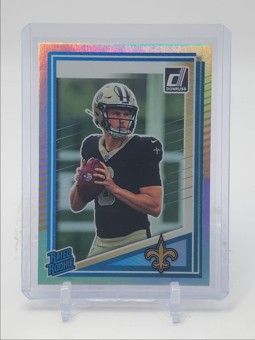 TYLER SHOUGH 2025 DONRUSS RATED ROOKIE NO NAME NEW ORLEAN SAINTS RC Q3976