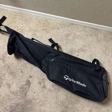 TaylorMade Golf Carry Bag Black Sunday Polyester Lightweight Black 35in Pockets