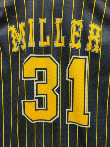 Rare Vintage REGGIE MILLER Indiana Pacers Jersey 1997 - 2004 Champion NBA Size L - Picture 4 of 8