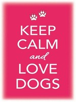 Holzschild 40X30 Cm Keep Calm And Love Dogs Hund Deko Geschenk Holz Schild