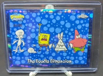 2025 Topps Chrome SpongeBob 25th Anniversary The Doodle Dimension 82/99 