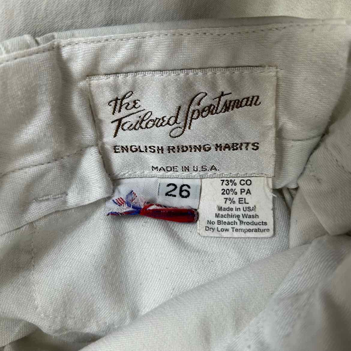 BARGAIN BUNDLE: 2 Pair Tailored Sportsman TS Knee Patch Breeches, Size 26