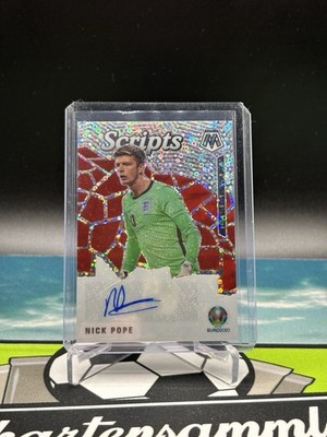 2021 Panini Mosaic UEFA Euro Soccer Scripts Autograph Card Nick Pope England