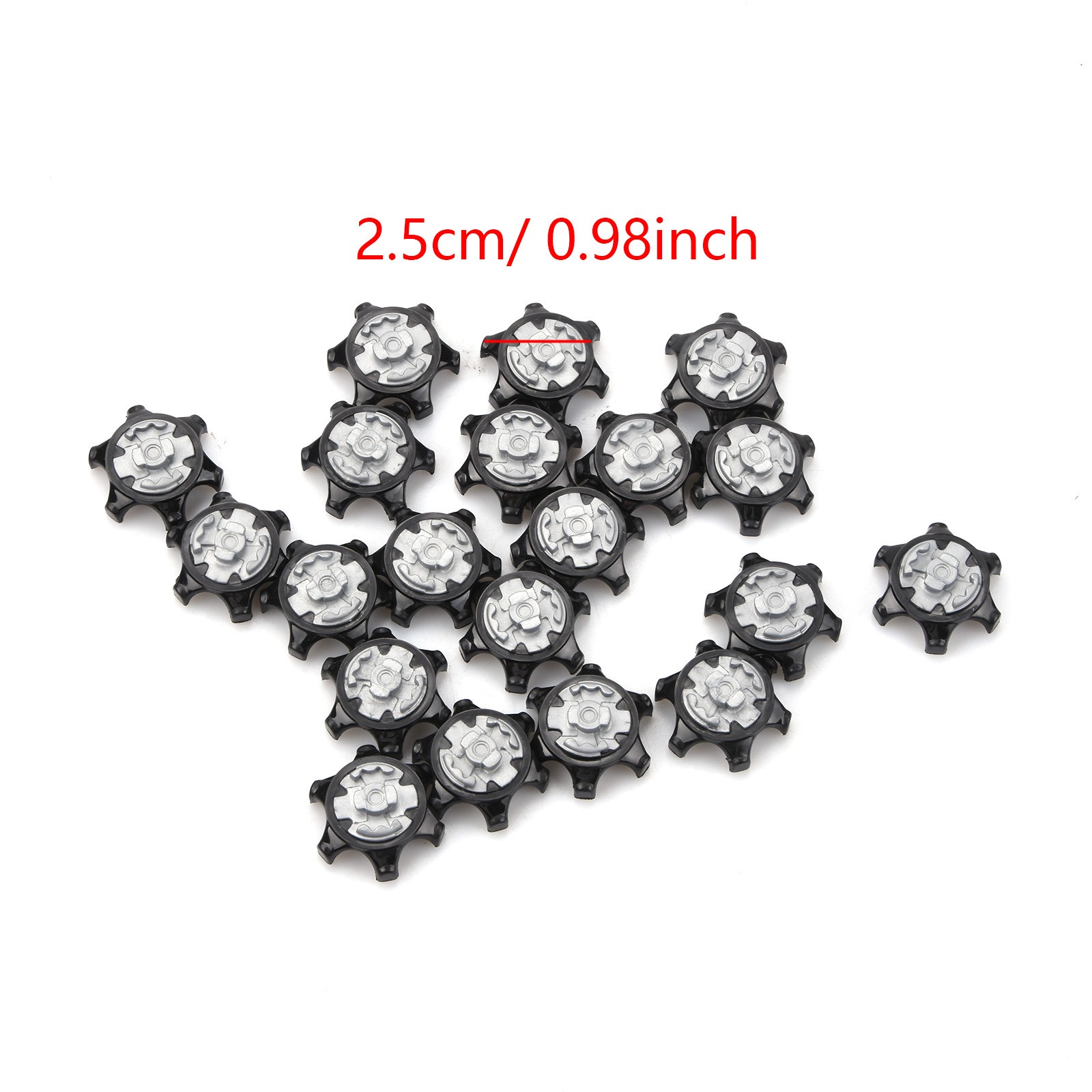 20PCS Soft Plastic Golf Shoe Spikes Replacement Cleat Fast Twist For Adida Champ