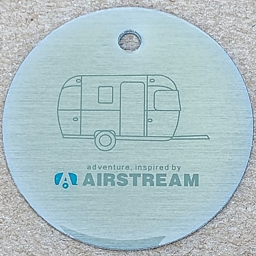 Airstream Live Riveted Promotional Tag Geocoin - Activated & Adoptable - TB6KKQE