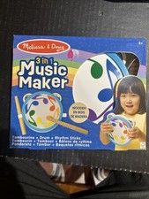 Melissa  Doug 3-in-1 Wooden Music Maker