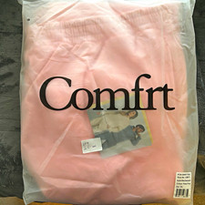 Brand New Comfrt Women's Airplane Fleece Sweatpants 3XL Petal Pink Drawstring