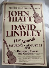 John Hiatt Poster David Lindley Oakland Guitar Not Neil Young Jackson Browne