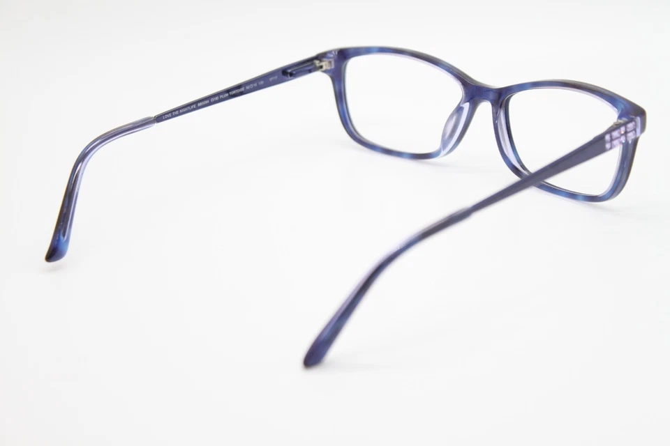 НОВЫЙ BEBE ЛЮБОВЬ НОЧНАЯ ЖИЗНЬ BB5084 518 СЛИВЫ ЧЕРЕПАХА ПОДЛИННЫЙ ОЧКИ 52-15 - Изображение 3 из 4