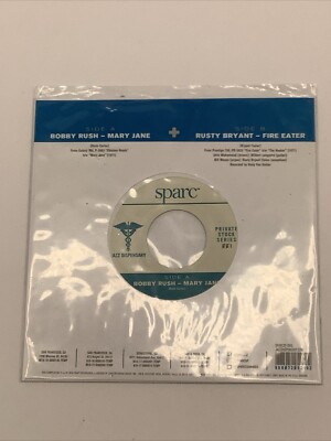 SPARC BOBBY RUSH Mary Janes RUSTY BRYANT Fire Eater Jazz Blue Vinyl 7'' 45 Album