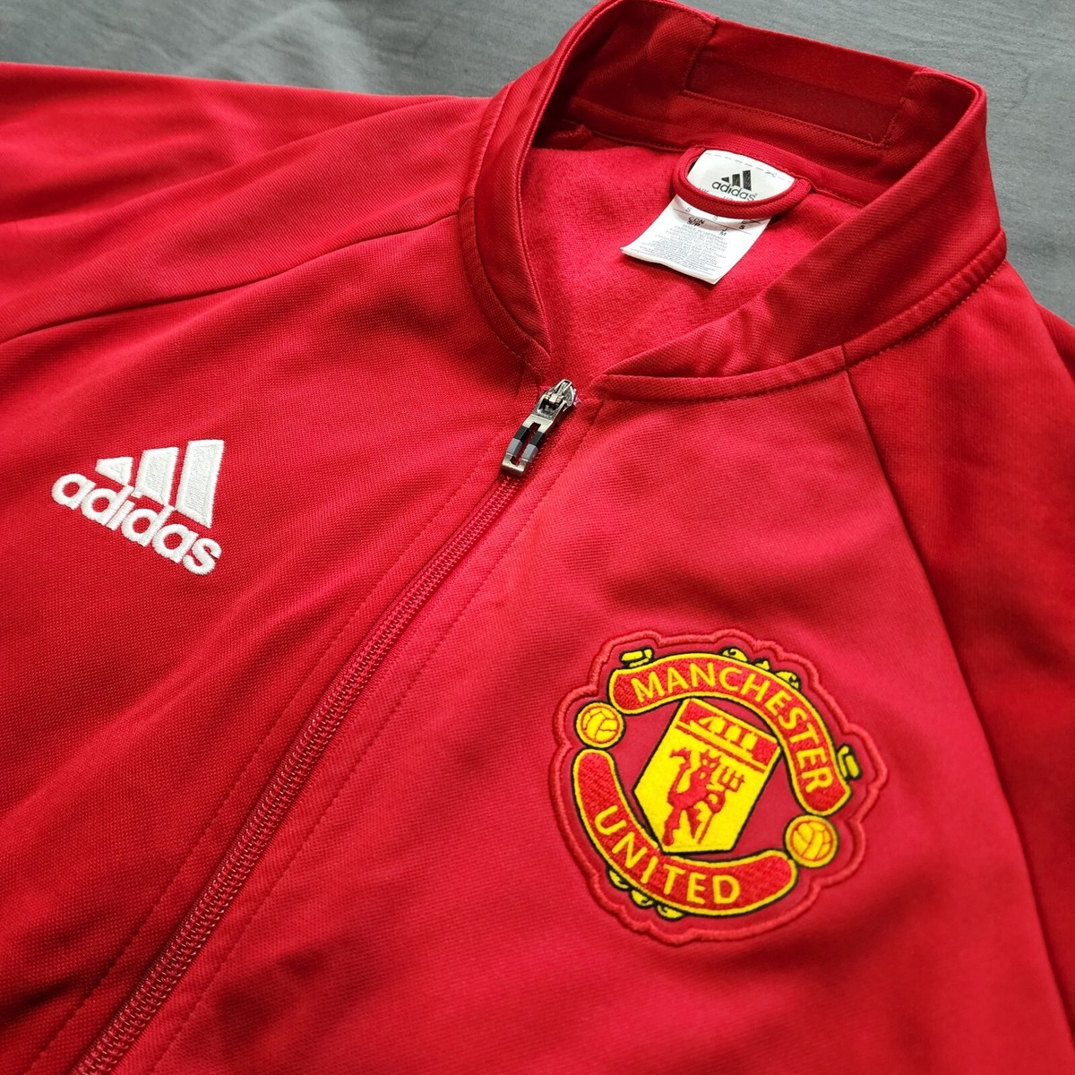 2017 Adidas Manchester United Track Jacket Soccer Men Small EPL