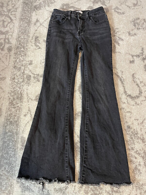 YMI black flare leg jeans size 10 Girl Junior
