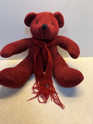 Berkeley Designs Teddy Bear Red with scarf elegant | eBay