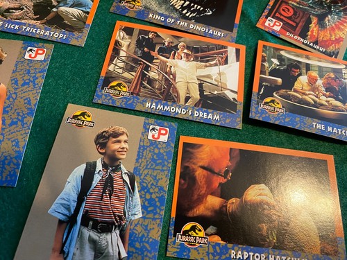 1993 Topps Jurassic Park Trading Card Base Set 1-88 w/Sticker Puzzel Set 1-11. - Picture 8 of 12
